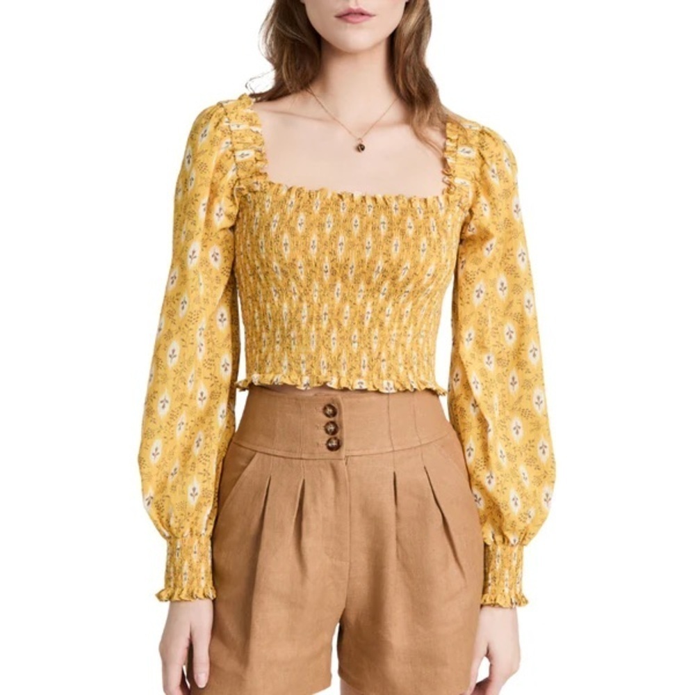 Veronica Beard Emerie Top in Sun Multi Size 8